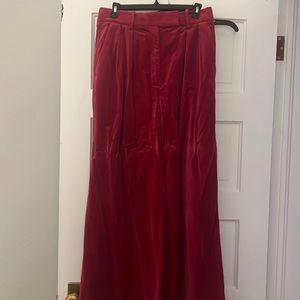 Banana Republic Size 8 velvet wide leg pants